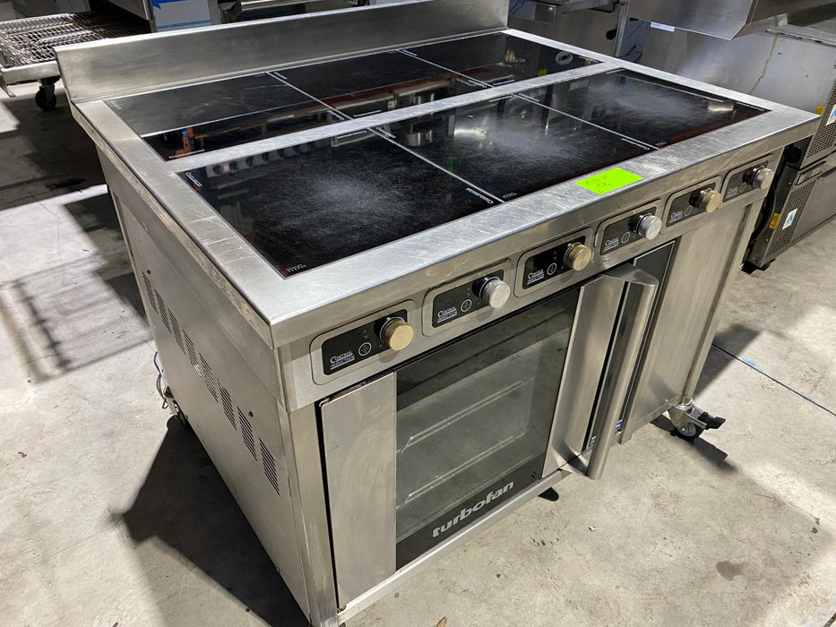 Blue Seal Turbofan Six Zone Induction Range with Convection Oven-Refurbished