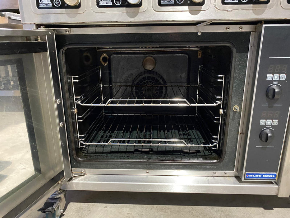 Blue Seal Turbofan Six Zone Induction Range with Convection Oven-Refurbished