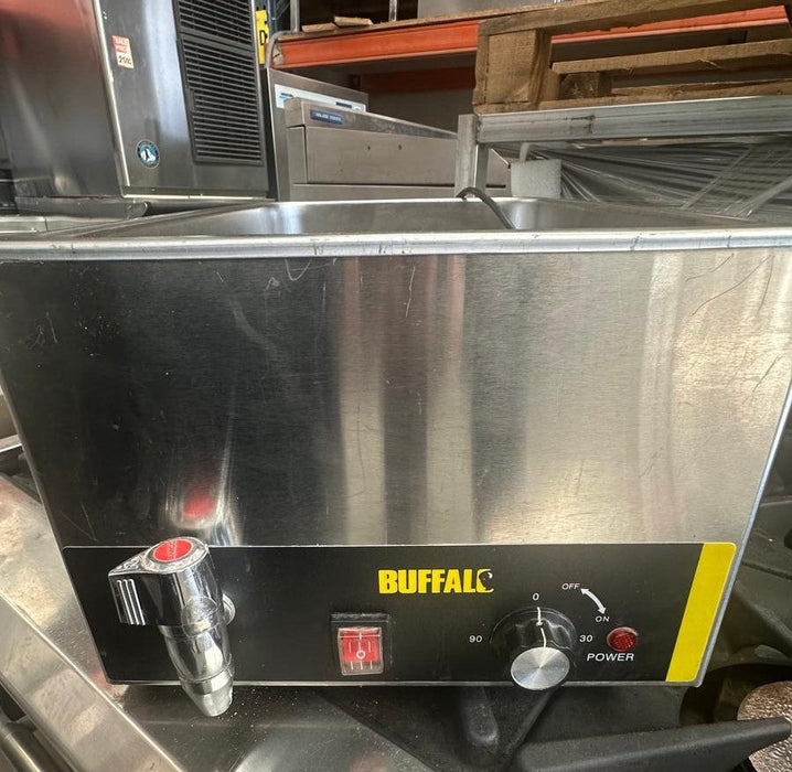 Buffalo Electric Countertop Wet Heat Bain Marie with Tap - Refurbished Canmac Catering Equipment