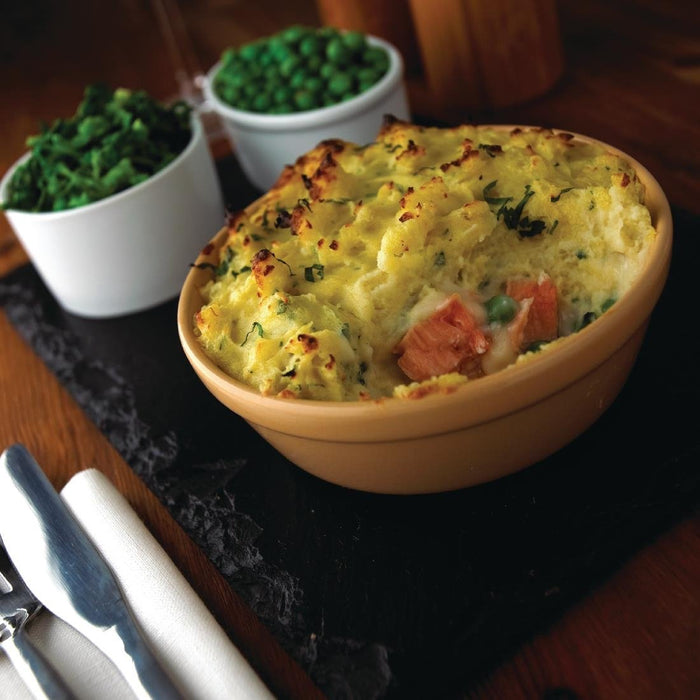 Olympia Stoneware Round Pie Bowls 137mm (6 Pack) Olympia