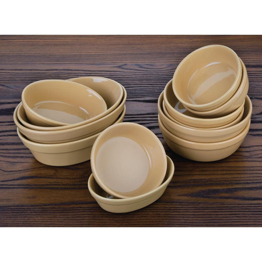 Olympia Stoneware Oval Pie Bowls 145 x 104mm (6 Pack) Olympia