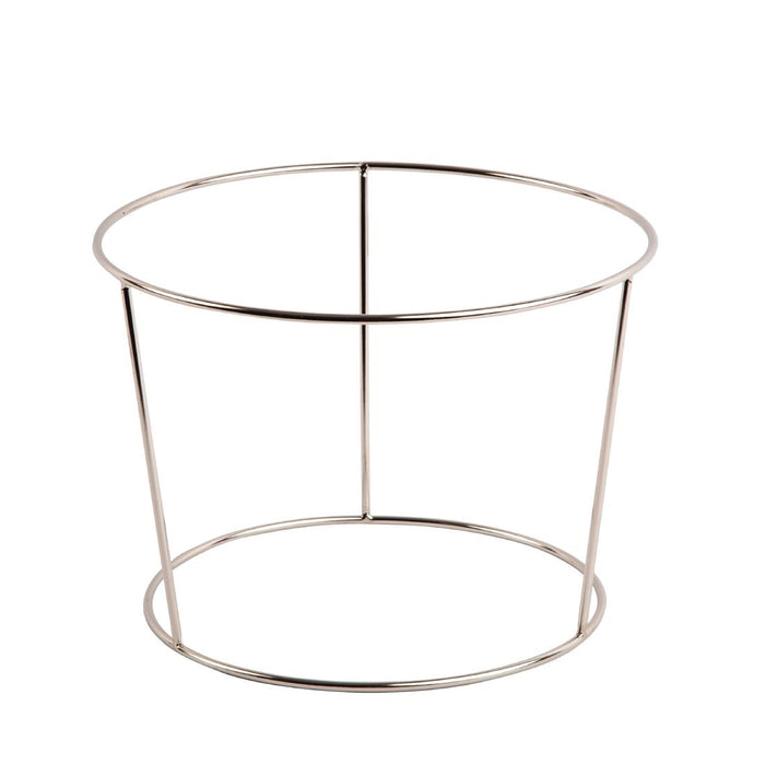 Stainless Steel. Dimensions 175(H) x 250(Ø)mm. Tray supplied separately.