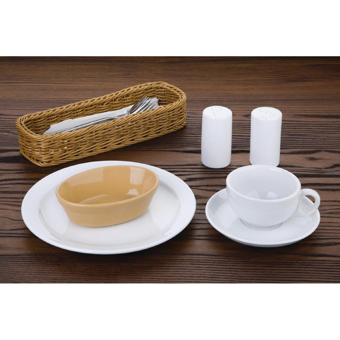 Olympia Stoneware Oval Pie Bowls 145 x 104mm (6 Pack) Olympia