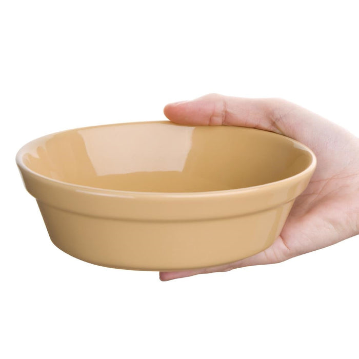 Olympia Stoneware Oval Pie Bowls 161 x 116mm (6 Pack) Olympia