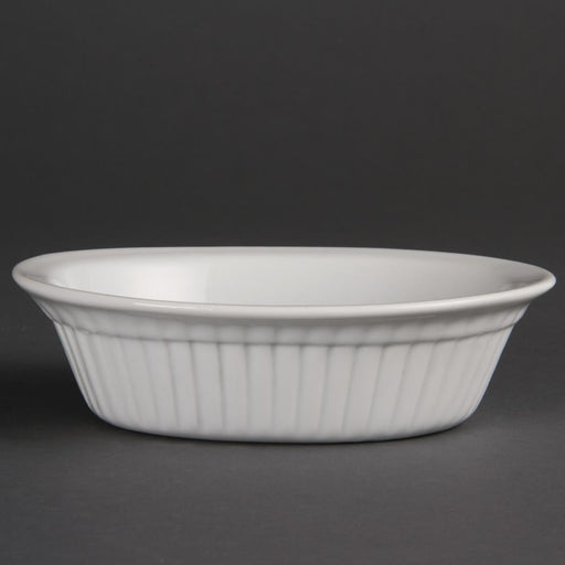 Olympia Whiteware Oval Pie Dishes 170mm (6 Pack) Olympia