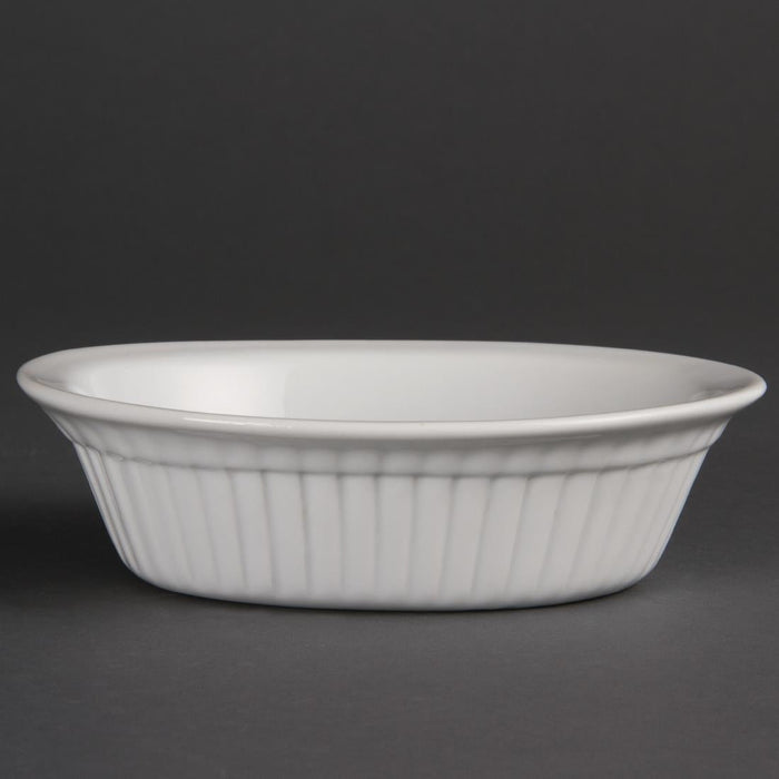 Olympia Whiteware Oval Pie Dishes 170mm (6 Pack) Olympia