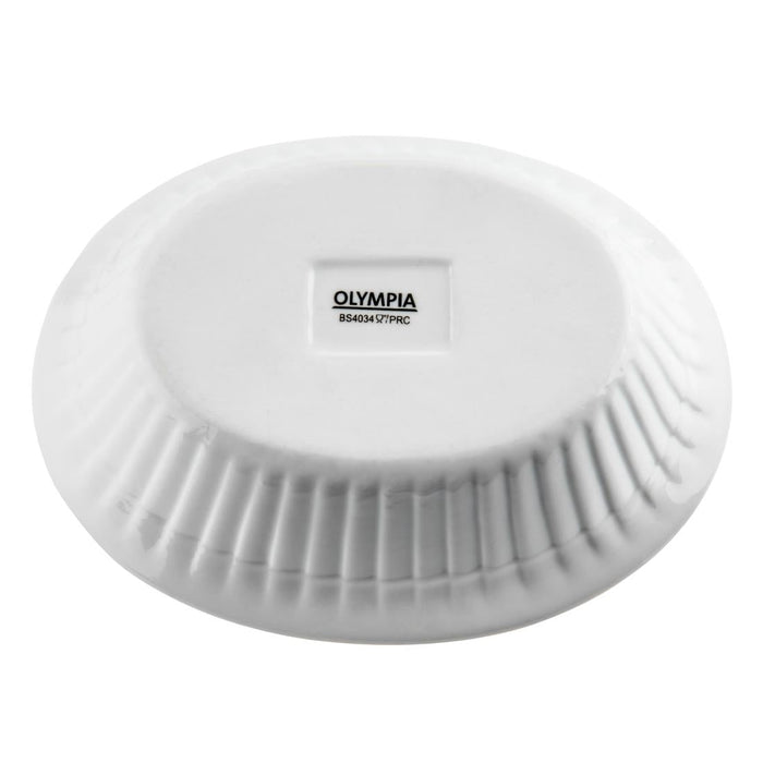 Olympia Whiteware Oval Pie Dishes 170mm (6 Pack) Olympia