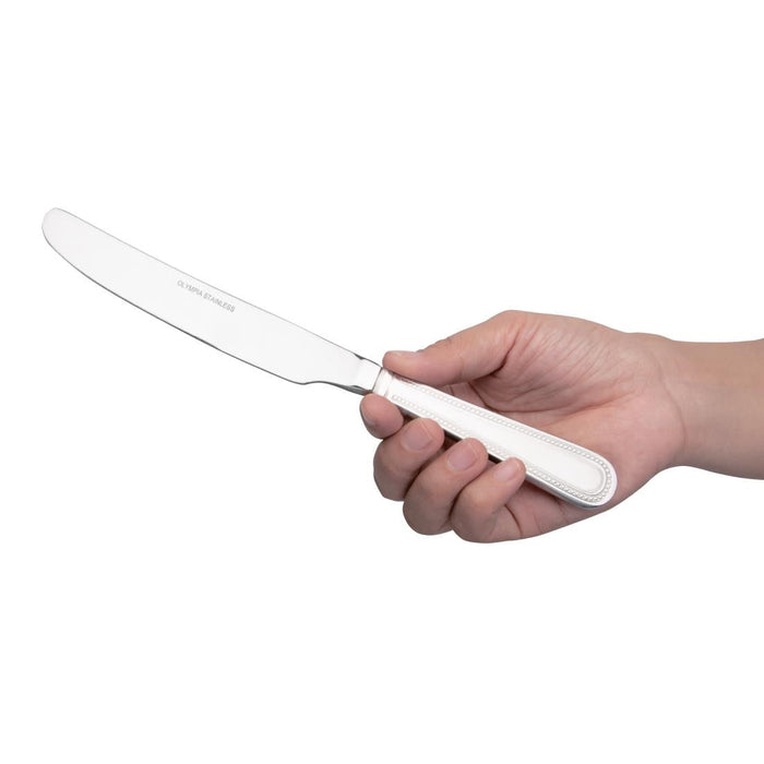 Olympia Bead Solid Handle Table Knife (12 Pack) Olympia