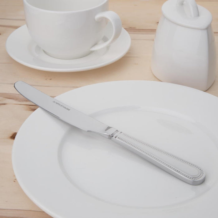 Olympia Bead Solid Handle Table Knife (12 Pack) Olympia