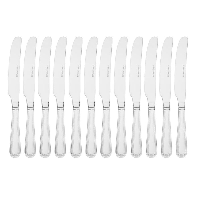 Olympia Bead Solid Handle Table Knife (12 Pack) Olympia