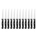 Olympia Serrated Steak Knives Black Handle (12 Pack) Olympia