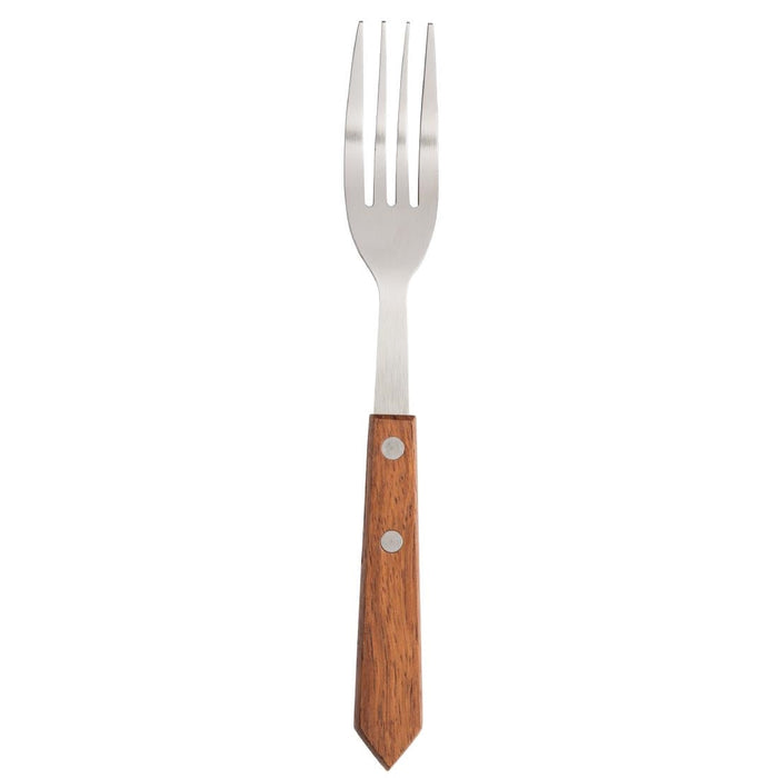 Olympia Steak Forks with Merbau Wood Handles (12 Pack) Olympia