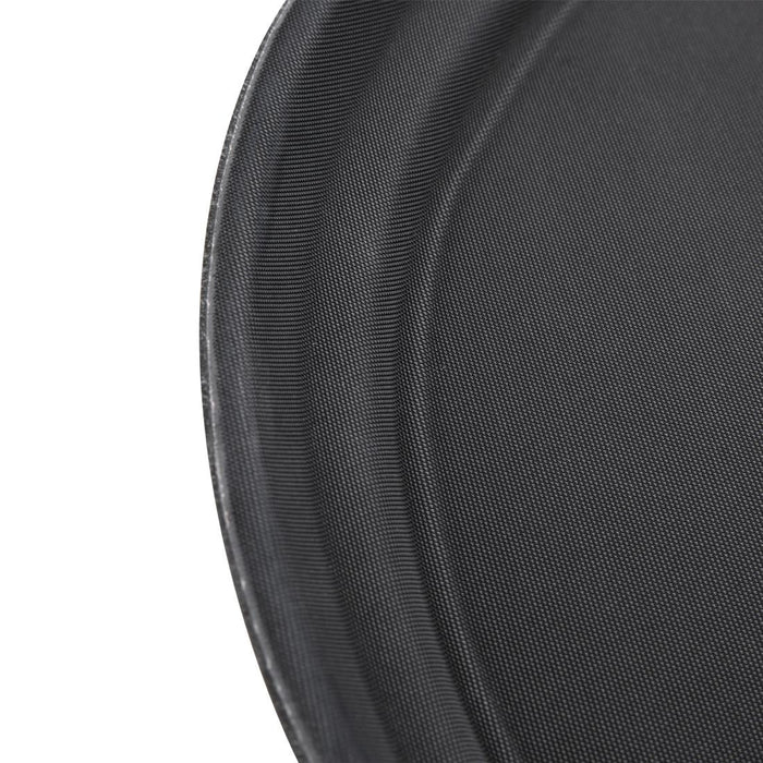 Olympia Kristallon Polypropylene Oval Non-Slip Tray Black 685mm Olympia