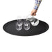 Olympia Kristallon Polypropylene Oval Non-Slip Tray Black 685mm Olympia