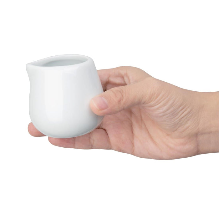 Olympia Whiteware Compact Jugs 85ml (12 Pack) Olympia