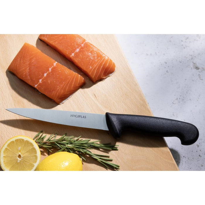 Hygiplas Fillet Knife Black 16cm Hygiplas