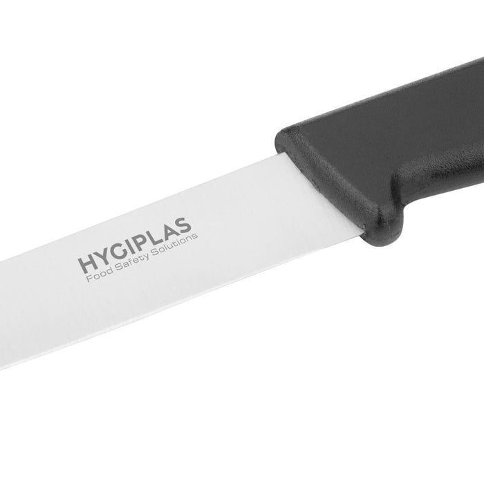 Hygiplas Straight Blade Paring Knife Black 8.5cm Hygiplas