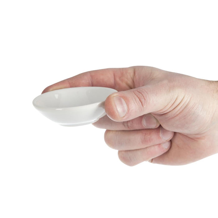 Olympia Whiteware Soy Dishes 70mm (12 Pack) Olympia