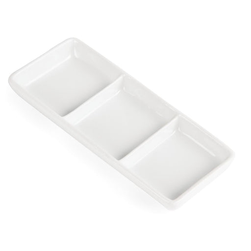 Olympia Whiteware 3 Section Dishes (12 Pack) Olympia