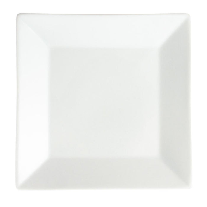 Olympia Whiteware Square Plates Wide Rim 250mm (6 Pack) Olympia