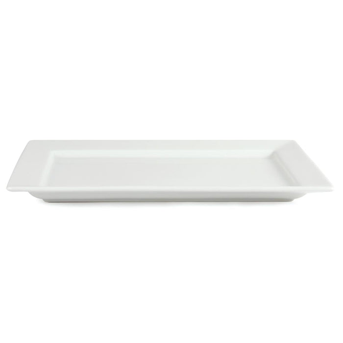 Olympia Whiteware Wide Rim Rectangular Platter 400x295mm Olympia