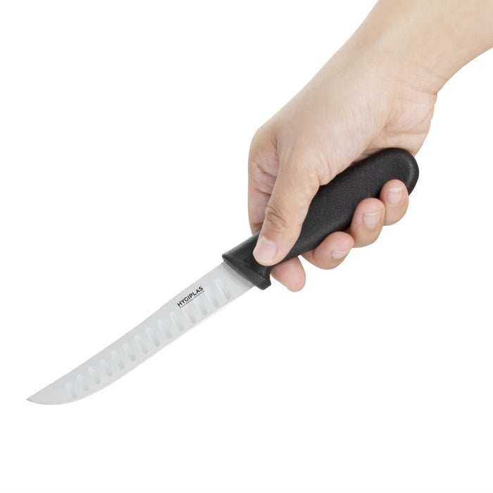 Hygiplas Scalloped Utility Knife Black 12.5cm Hygiplas