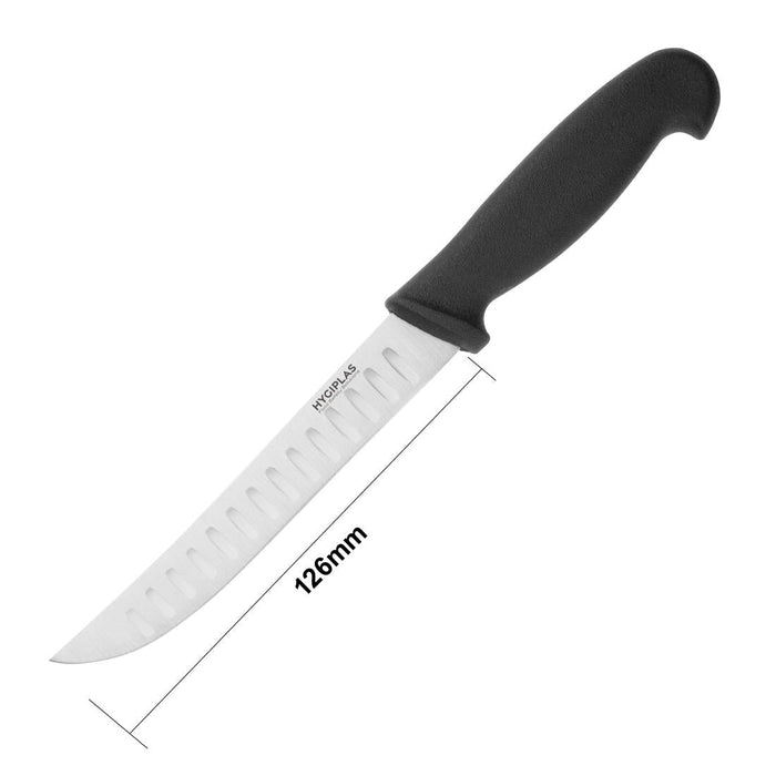 Hygiplas Scalloped Utility Knife Black 12.5cm Hygiplas