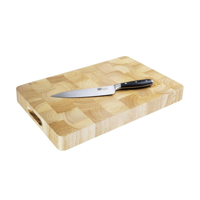 Vogue Rectangular Wooden Chopping Board Medium Vogue