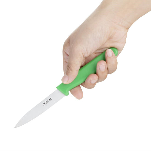 Hygiplas Paring Knife Green 8.5cm Hygiplas