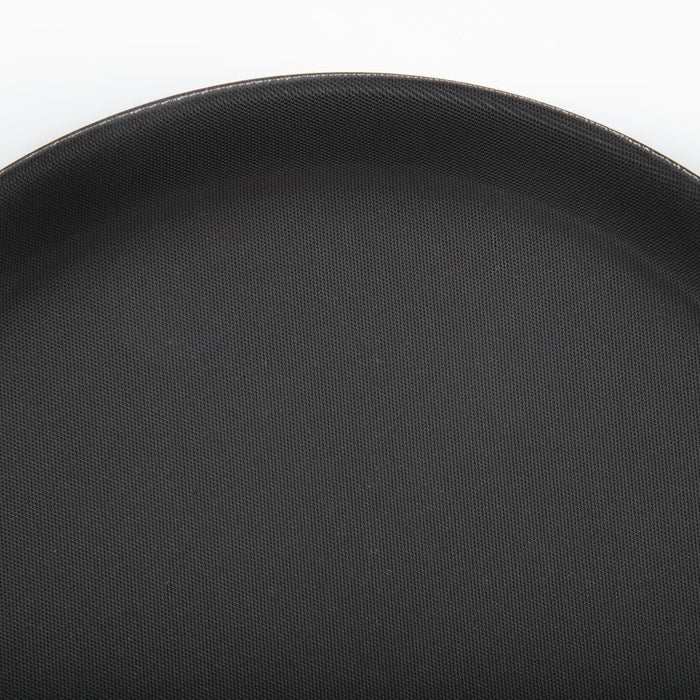 Olympia Kristallon Polypropylene Round Non-Slip Tray Black 280mm Olympia