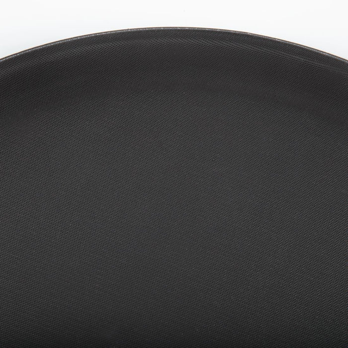Olympia Kristallon Polypropylene Round Non-Slip Tray Black 406mm Olympia