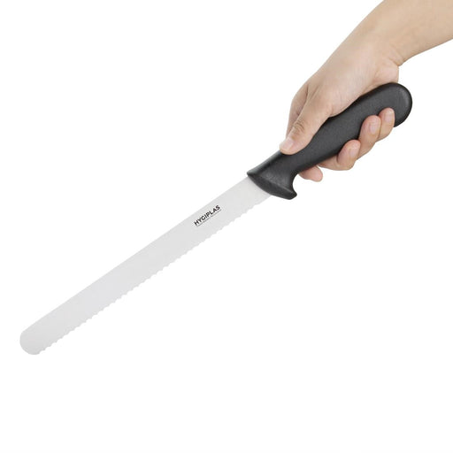 Hygiplas Serrated Slicer Black 24.8cm Hygiplas