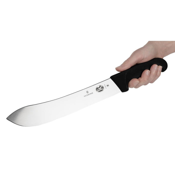 Victorinox Fibrox Butchers Steak Knife Black 25.4cm Victorinox