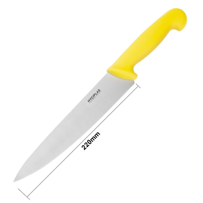 Hygiplas Chef Knife Yellow 21.8cm Hygiplas