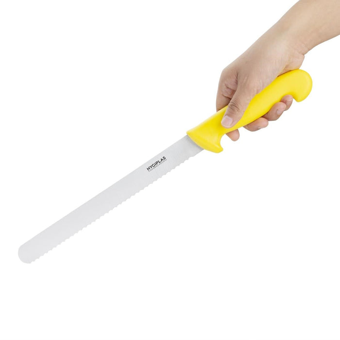 Hygiplas Serrated Slicer Yellow 24.8cm Hygiplas