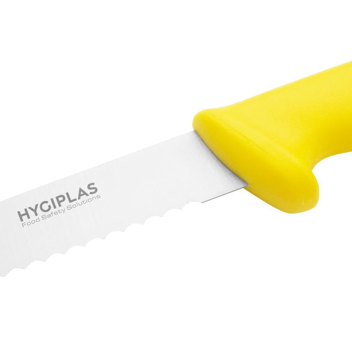 Hygiplas Serrated Slicer Yellow 24.8cm Hygiplas