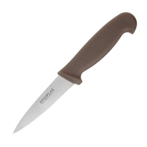 Blade Length: 3.5". Weight: 30g. Brown for vegetables