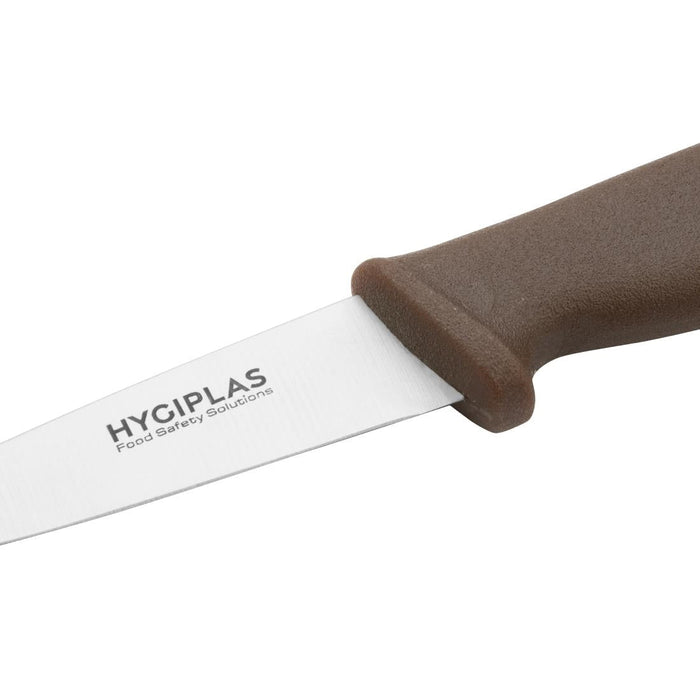 Hygiplas Paring Knife Brown 8.3cm Hygiplas
