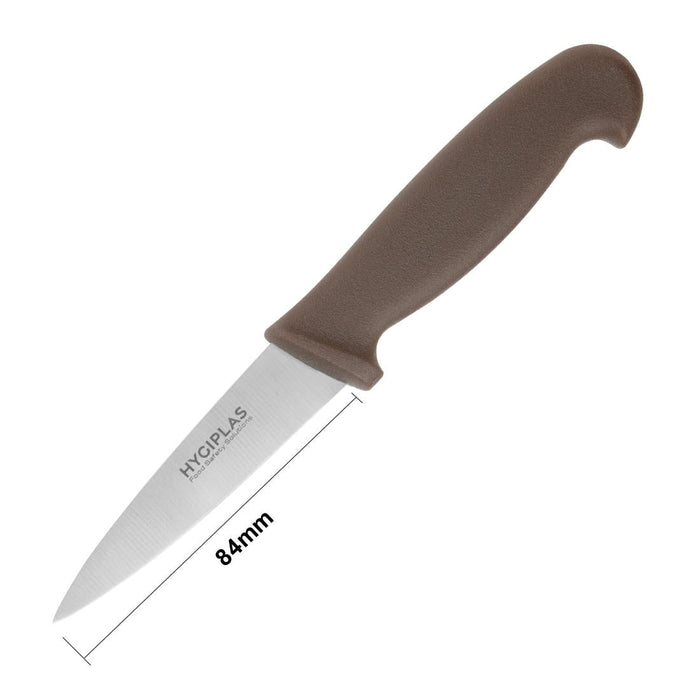 Hygiplas Paring Knife Brown 8.3cm Hygiplas
