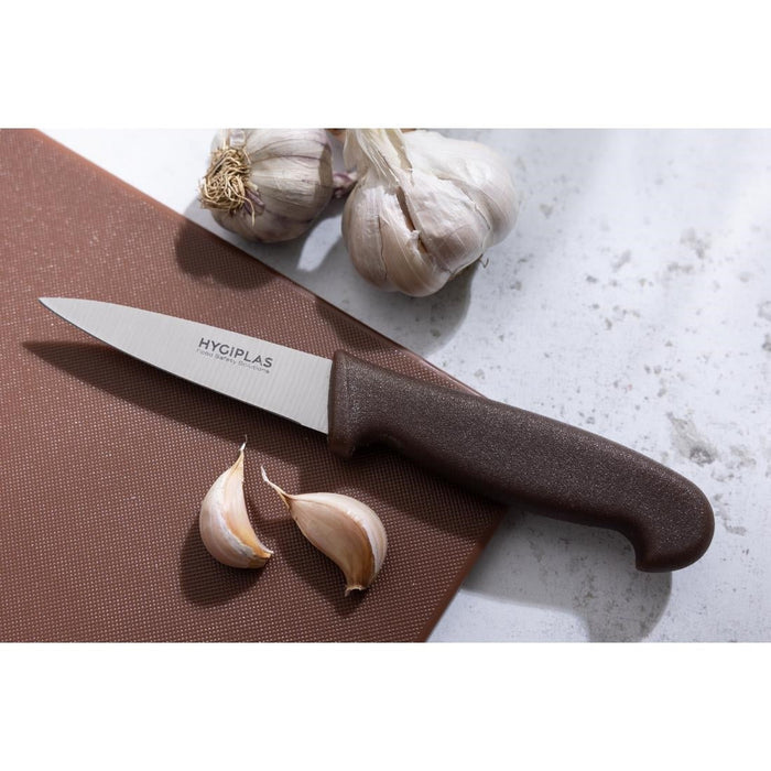 Hygiplas Paring Knife Brown 8.3cm Hygiplas