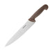 Blade Length: 8.5". Weight: 150g. Brown for vegetables
