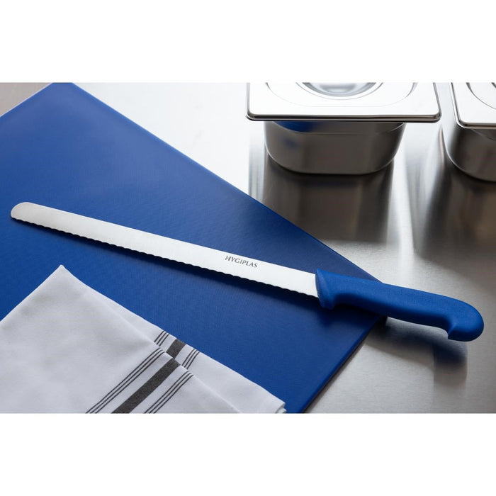 Hygiplas Serrated Slicer Blue 30.5cm Hygiplas