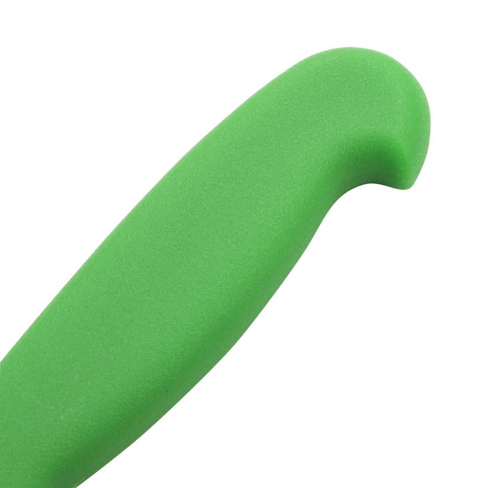 Hygiplas Serrated Vegetable Knife Green 10.5cm Hygiplas