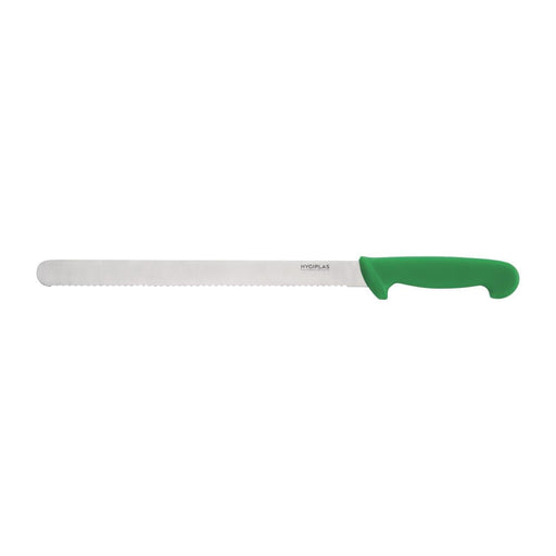 Hygiplas Serrated Slicer Green 30.5cm Hygiplas
