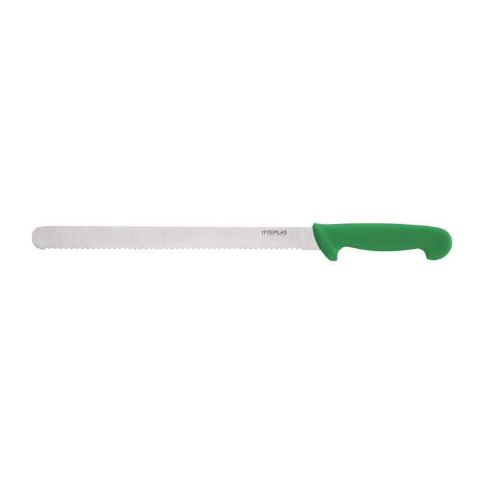 Hygiplas Serrated Slicer Green 30.5cm Hygiplas