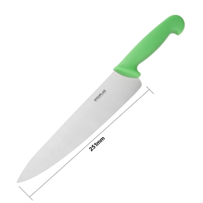 Hygiplas Chef Knife Green 25cm Hygiplas