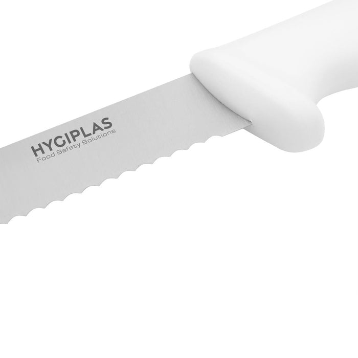 Hygiplas Bread Knife White 20.5cm Hygiplas