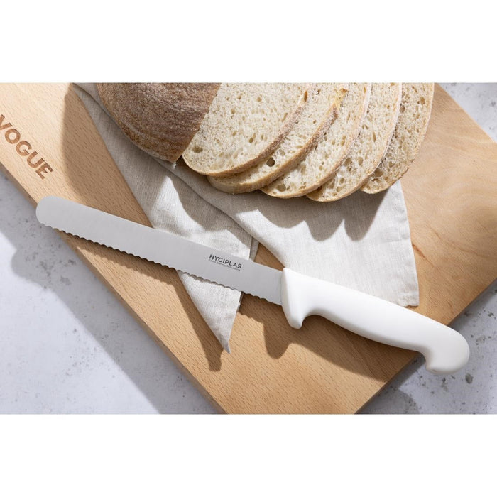 Hygiplas Bread Knife White 20.5cm Hygiplas