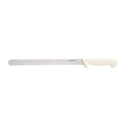 Hygiplas Serrated Slicer White 30.5cm Hygiplas