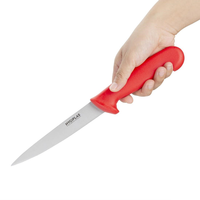 Hygiplas Fillet Knife Red 15cm Hygiplas